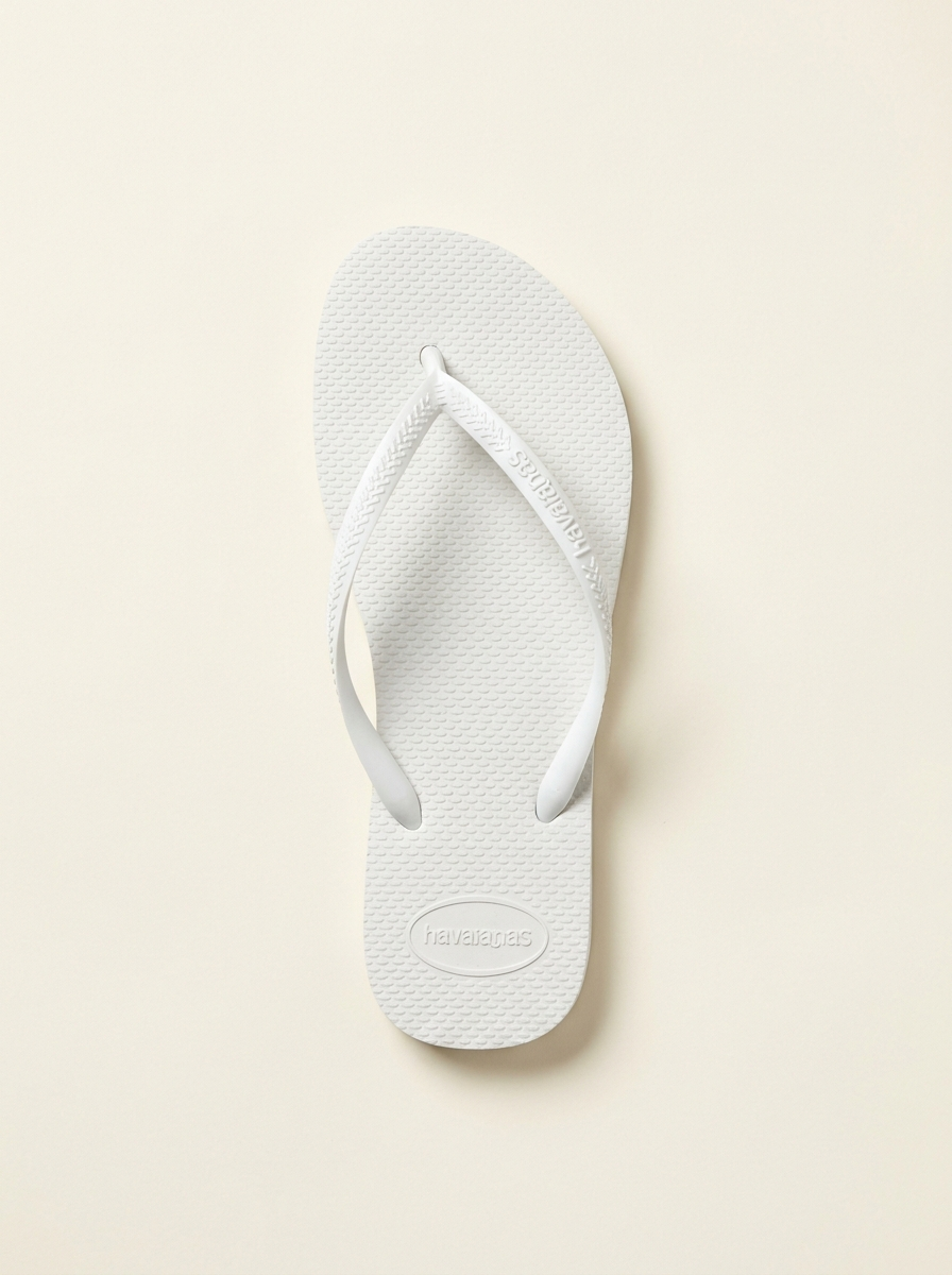 לפני — Havaianas לבן חלק